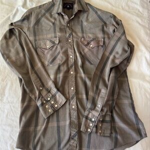 Western pearl snap long sleeve medium shirt.